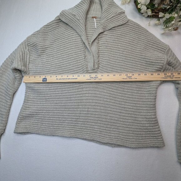 Free people Marlie pullover Women's sweater Pebble Size S Small Tan Color - Picture 9 of 12